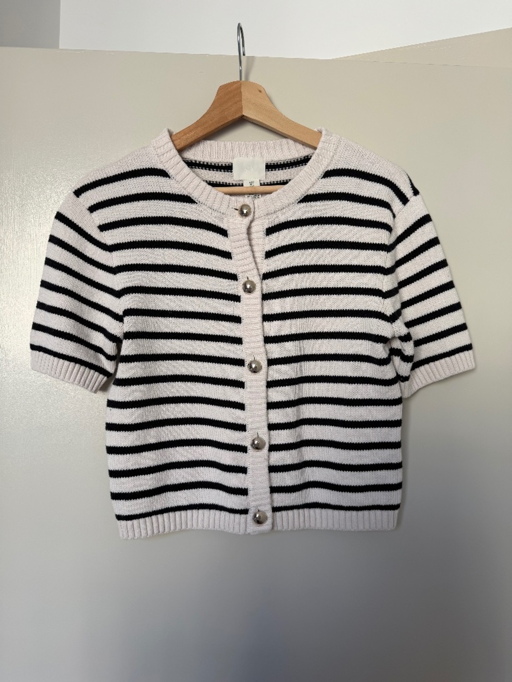 H&M Striped Knitted Top sz S